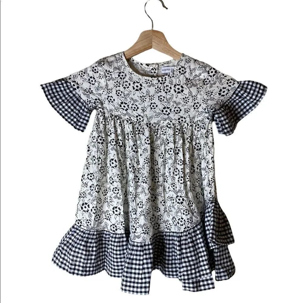 Harper Canyon plaid and floral dress